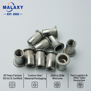 Tuerca Remachable de Acero al Carbono Galvanizado en Zinc de Alta Calidad Malaxy, Tuerca Remachable de Cabeza Plana - Product Image 1