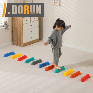 DorunFit Ensemble de 12 blocs d'équilibre antidérapants en PP pour enfants, piste d'obstacles multicolore pour tout-petits - Product Image 2