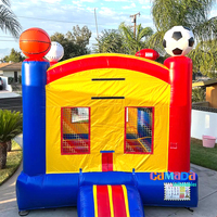 Château gonflable commercial à thème sportif (football, baseball, basketball) pour fêtes