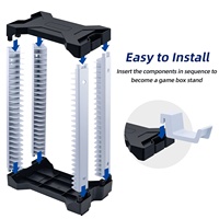 Station de rangement de disques de jeu DOBE pour PS5, pour Xbox Series X/S, support de rangement, base d'affichage de cartes de jeu pour Nintendo Switch, pour PS4