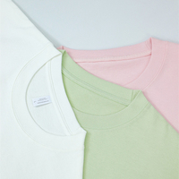 Kaos Unisex RUICHI Custom Summer New American Minimalist dengan Katun Combed Berat 330GSM, Warna Solid, Lapisan Dasar