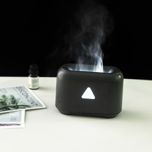 Desain segitiga 150ml minyak esensial rumah pelembap udara, penyebar lampu meja cahaya bulan malam - Product Image 2