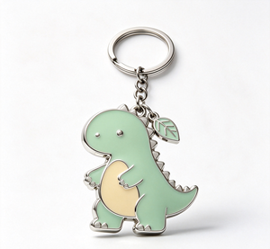 Llavero de Metal Personalizado con Diseño de Dinosaurio, Llavero de Aleación de Zinc Esmaltado, Ligero, Impermeable, Regalo, Recuerdo - Product Image 1