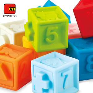 Montessori đồ chơi trẻ em xếp chồng khối xây dựng bé khối mềm số xếp chồng khối đồ chơi học tập - Product Image 3