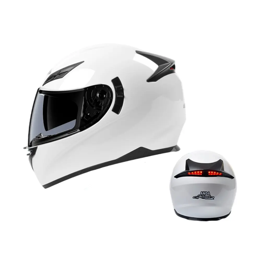 Ex-Factory Price Abs Motorcycle Motorbike Helmets Unisex Full Face Helmet Motorcycle Detachable Lens Head Guard With Led Control