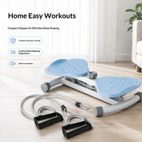Fournisseur direct usine Appareil de torsion de la taille à pédale pour usage domestique, avec cadre en acier ABS, compteur électronique et bandes de résistance