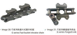 Cadena de elevador de cubo de aleación de acero duradero personalizable con accesorio para la industria minera - Product Image 3