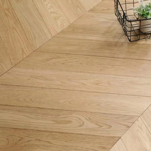 Top Seller vendita di fabbrica 3/4 ''spesso naturale europeo legno di quercia bianca massello legno duro pavimenti in legno Chevron pavimenti in legno - Product Image 5