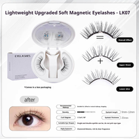 Lot de faux cils magnétiques synthétiques en gros, 6 aimants, réutilisables, durables, épaisseur 0,07 mm, courbure CC, cils en bande complète