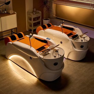Beauty Salon Head Spa <b>Hair</b> Washing Chair Electric Massage <b>Black</b> <b>Shampoo</b> Bed - Product Image 5