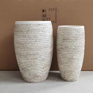 Grandes jardinières d'intérieur modernes, vase décoratif sur pied pour salon, hall d'hôtel, support de plantes de luxe - Product Image 2