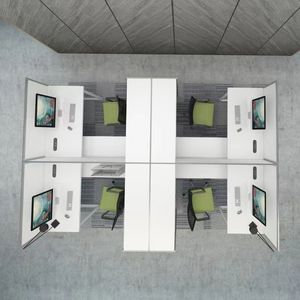 Escritorio de Oficina Privado, Muebles de Oficina, Mesa de Oficina, Cubículo de Oficina con Gabinete Lateral para Centro de Llamadas - Product Image 4