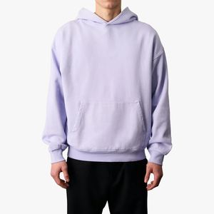 Sweat-shirts surdimensionnés pour hommes OEM, style streetwear d'hiver, respirants, imperméables, coupe-vent, en coton épais, épaules tombantes - Product Image 1