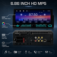 Lecteur MP5 pour voiture HD 6,86 pouces avec écran tactile, Bluetooth 5.0, radio FM stéréo, vente en gros directe d'usine