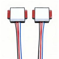 Miroir de salle de bain à commande unique avec variateur d'intensité tactile intelligent 12V, gradation progressive, voyants lumineux blancs et bleus