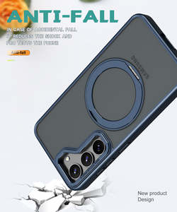 Étui de téléphone magnétique de charge sans fil en TPU PC avec support rotatif à <span class=keywords><strong>360</strong></span> degrés, housse de protection adaptée à Samsung S25 S24 S23 S22 Plus - Product Image 3