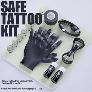 Kit de Pistola de Tatuaje Rotativa <span class=keywords><strong>Dragonhawk</strong></span> de Acero Inoxidable Permanente, Apta para Principiantes, con Cartuchos y Batería de Litio de 1300mAh 1 - Product Image 4