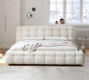 Centro de mesa de dormitorio italiano artesanal-Repujado de espuma hecho a mano, terciopelo tipo nube, madera ecológica - Product Image 1