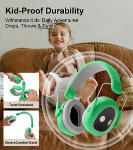 Protège-oreilles pliables en ABS avec bandeau réglable certifiés CE, réduction du bruit, pour la sécurité des enfants - Product Image 6