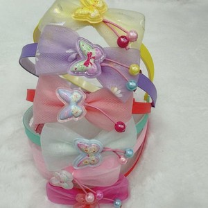 Diademas de dibujos animados para niñas con lazos de lunares y personajes de bebés, accesorios para el cabello de uso diario. - Product Image 4