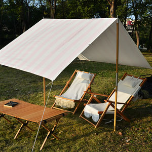 Tente <span class=keywords><strong>de</strong></span> plage vintage à cadre en A rayée - Poteau en aluminium <span class=keywords><strong>de</strong></span> qualité supérieure pour villas privées, front <span class=keywords><strong>de</strong></span> mer et zones <span class=keywords><strong>de</strong></span> pique-nique <span class=keywords><strong>de</strong></span> luxe - Product Image 4