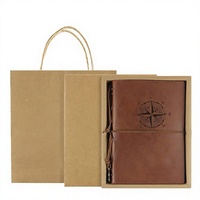 Organisateur/Agenda A6 en Cuir Premium Vintage avec Logo Gaufré – Idéal Cadeau