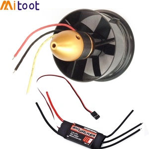 64Mm Ducted Fan 5 Lưỡi + 4500KV 320W Động Cơ Không Chổi Than Mô Hình Máy Bay Fan Với Hobbywing Skywalker 40A ESC - Product Image 2