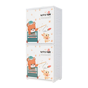 <span class=keywords><strong>ตู้</strong></span>เสื้อผ้าแบบลิ้นชักสไตล์การ์ตูนสำหรับเด็ก,จัดเรียงได้3/4/5ชั้นแบบทันสมัยขนาด58ซม. - Product Image 5