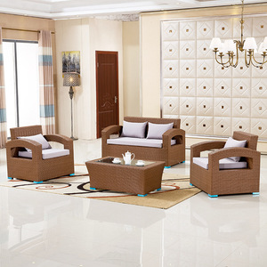 Modern Hotel Luxury Outdoor Furniture <b>Waterproof</b> PE Patio Outdoor Rattan Garden Set - Product Image 3