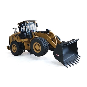 HOSHI <span class=keywords><strong>HUINA</strong></span> 1:16 <span class=keywords><strong>K966</strong></span> Voiture RC KABOLITE Bulldozer Télécommandé Hydraulique en Métal, Camion de Construction en Alliage à Simulation Réaliste - Product Image 3
