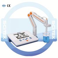 Conductimètre de paillasse SCITEK, 1 point d'étalonnage, 0,00 μS/cm à 100 mS/cm, écran LCD 6,0 pouces, étanche IP54