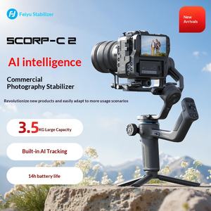 Stabilisateur de caméra DSLR professionnel Feiyu SCORP-<span class=keywords><strong>C</strong></span> 2 avec contrôle gestuel, <span class=keywords><strong>suivi</strong></span> IA, prise de vue verticale et charge utile de 3,5 lb pour 5.4 - Product Image 1