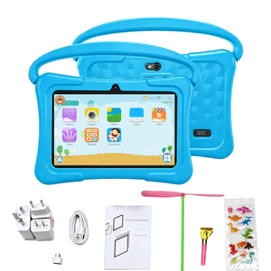 Étui pour tablette pour enfants avec poignée, housse de protection résistante aux chutes, pour usage éducatif, bleu et rose - Product Image 5