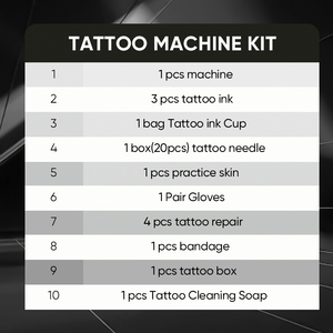 Kit de <span class=keywords><strong>tatouage</strong></span> <span class=keywords><strong>sans</strong></span> <span class=keywords><strong>fil</strong></span> professionnel permanent avec stylo à course réglable pour débutants - Product Image 6