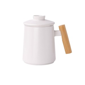 Ceramic <b>Tea</b> <b>Infuser</b> Mug 450ml With Lid Matte Finish For Home Office Personal Use - Product Image 2