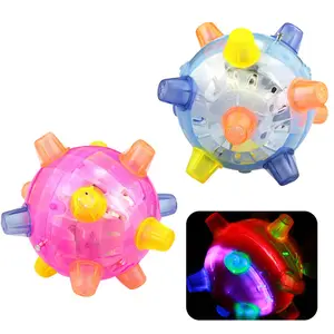 Led ışık atlama komik oyuncak elektrikli oyuncaklar dans topları dans müzik yanıp sönen zıplayan top çocuklar için yetişkin yanıp sönen led oyuncak