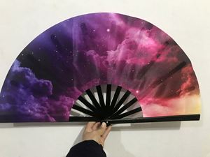 Abanico Plegable Ecológico de 33 cm con Componentes de Plástico Reciclado y Bambú, Impresión Personalizada, Clásico, para el Hogar, Halloween, Año Nuevo Chino - Product Image 4