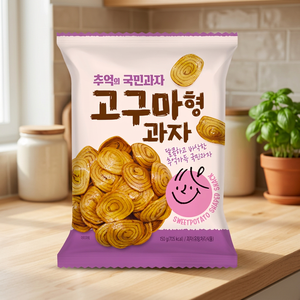 [ELA ESCOGIDA DE MAMÁ] Bocadillo Coreano con Forma de Camote, Rebanadas Artesanales Semi-Suaves con Sabor Dulce, Hecho en Corea, Bolsa de 150g - Product Image 3