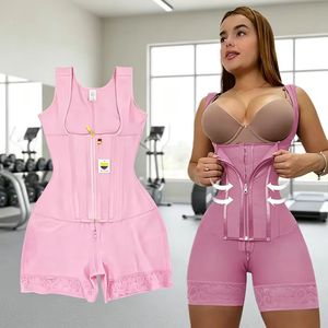 <span class=keywords><strong>Body</strong></span> gainant pour femme à fermeture éclair frontale, Fajas Colombianas BBL, Vêtement de modelage haute compression avec baleines en acier, pour les étapes 2/<span class=keywords><strong>3</strong></span> - Product Image 1