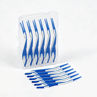Brosses interdentaires en silicone souple en gros pour appareils dentaires, cure-dents pour le nettoyage des dents, brosses dentaires en caoutchouc pour adultes