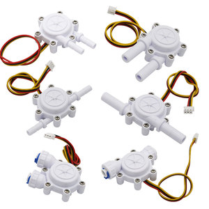 Dijiang Food Grade Plastic POM 1/4 3/8 Liquid Water Flow Sensor 0.1-2L/min Counter Flowmeter ZJ-S303 for Purification <b>Machines</b> - Product Image 1