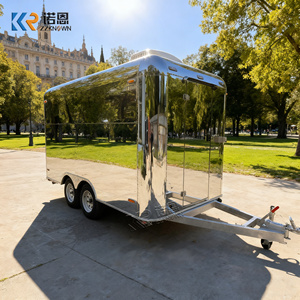 Camión de Comida Callejero Directo de Fábrica, Remolque de Comida Personalizado para Hamburguesas, Carrito de Catering de Acero Inoxidable con Certificación CE - Product Image 3