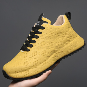 รองเท้าเดินผู้ชายแบบน้ำหนักเบา หน้าผ้า PU พื้นรองเท้ากลางทำจากยาง ช่วยลดแรงกระแทก กันลื่น พื้นรองเท้าด้านนอกทำจากยาง แบบสวม สปริง/ออทั่ม สำหรับกิจกรรมกลางแจ้ง - Product Image 1