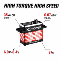 Servomoteur numérique brushless 35KG pour voiture RC, camion, bateau, boîtier en aluminium, engrenage en acier inoxydable, 8.4V, étanche IP67