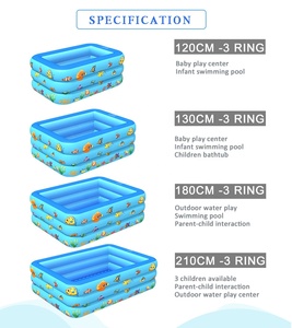 210cm famiglia piscina gonfiabile grande piscina portatile per adulti e bambini piscine all'aperto - Product Image 4