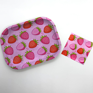 Vassoio in Metallo Economico Pronto per la Spedizione 18*14cm Design Originale Colore e Logo Personalizzabili Accessori per Fumatori Portatili - Product Image 5
