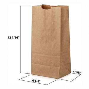 Sacs en papier kraft multi-usages pour courses, sacs à déjeuner, parfaits pour le shopping, le rangement, petites poubelles, sacs en papier pratiques - Product Image 2