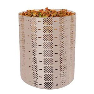 Bac à compost extérieur en HDPE de 220 gallons pour jardin, cour, aménagement paysager, composteur cylindrique DIY - Product Image 6
