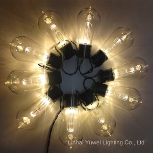 Прозрачная стеклянная Рождественская Светодиодная лампа, гирлянда в стиле Эдисона, уличный садовый двор, водонепроницаемый IP65, 7,6 м, Ra80, 2700 К - Product Image 3