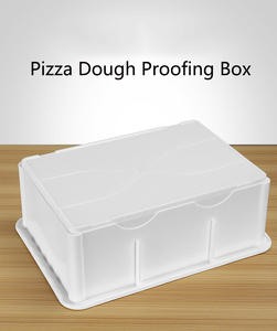 Boîte de stockage de pâte empilable moderne en <span class=keywords><strong>plastique</strong></span> PP blanc de qualité alimentaire avec couvercle, taille 30x40, pour boulangerie et pizzeria, boîte de levage de pâte - Product Image 4